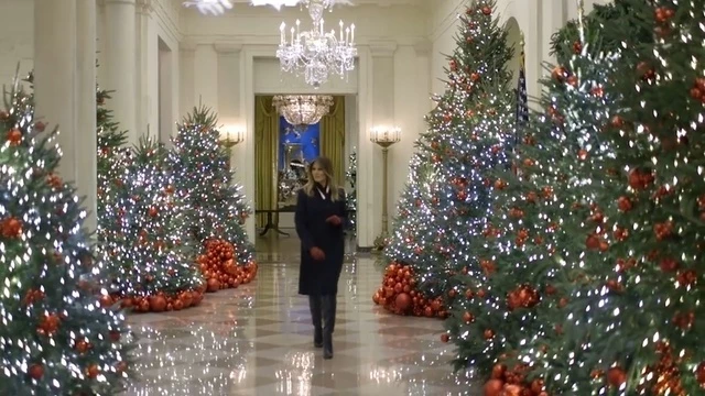 Melania Trump Präsentiert Weihnachtsdeko Im Weißen Haus