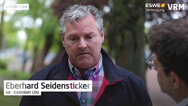 OB-Wahl in Wiesbaden: CDU-Kandidat Seidensticker