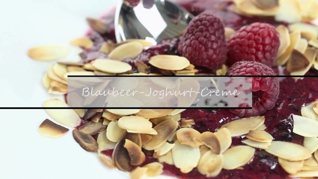 Blaubeer-Joghurt-Creme