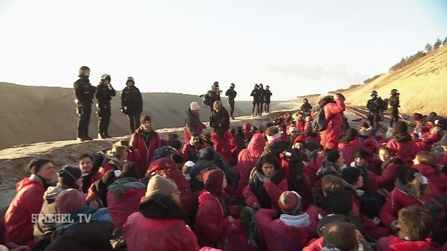 Protest gegen Braunkohleabbau