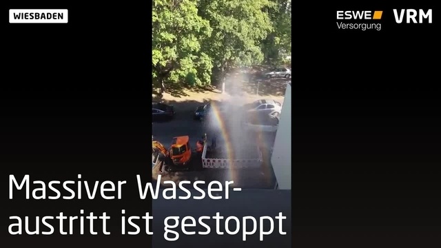 Wasserrohrbruch in Talheim