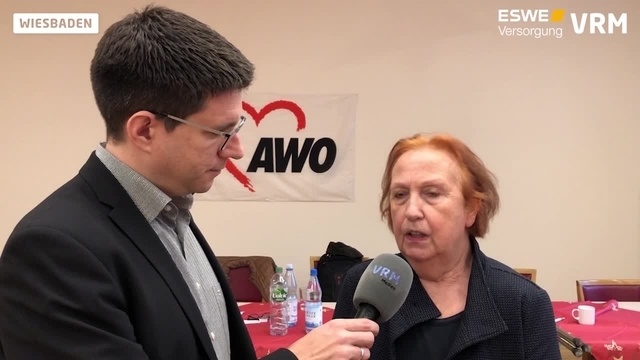 Pressekonferenz der Awo in Wiesbaden: Elke Wansner