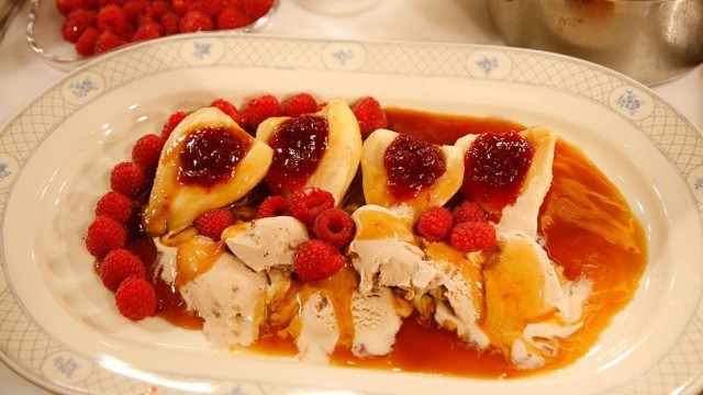 Williams-Christ-Birne mit lecker Eis
