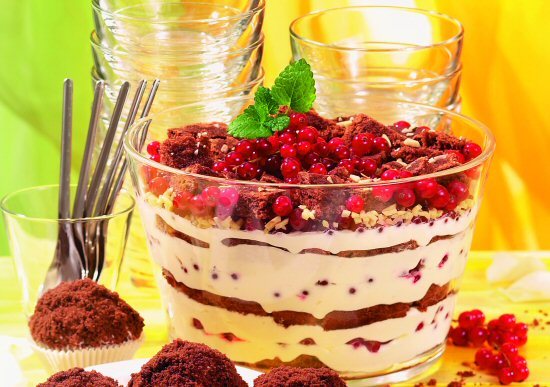 Beeren-Zitronencreme-Trifle