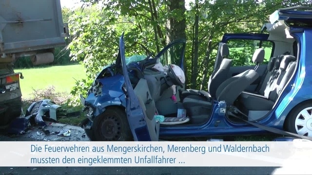 Unfall zwischen Mengerskirchen und Waldernbach