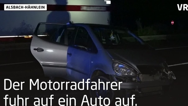 Motorradfahrer stirbt nach Unfall auf der A5