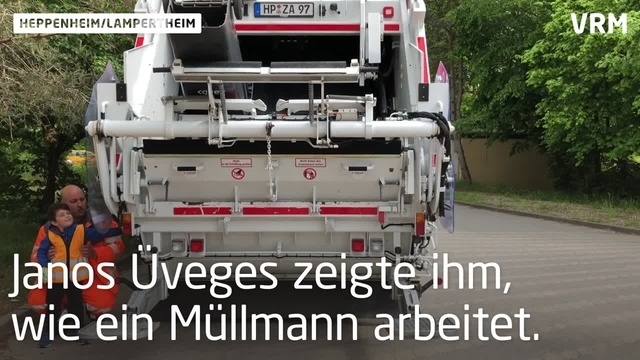 Müllmann Louis sammelt schon in jungen Jahren Müll