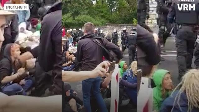 Aufmarsch von Rechten in Ingelheim