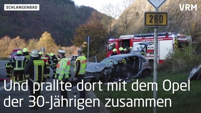 Tödlicher Unfall auf B260 bei Schlangenbad