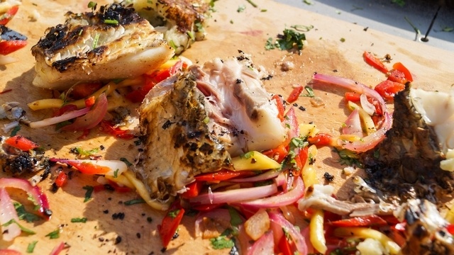 Gegrillter Loup de mer