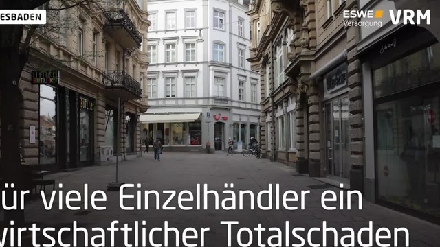 Die Wiesbadener Innenstadt in Zeiten von Corona
