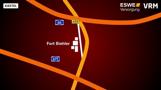 Verkehrschaos bei Kastel