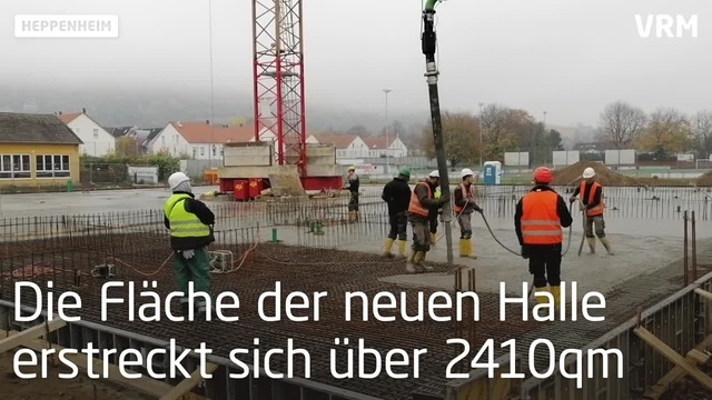 Neubau der Heppenheimer Nibelungenhalle schreitet voran