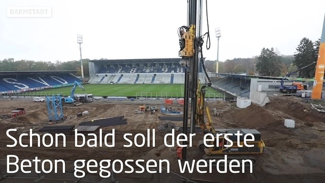 Bauarbeiten am Böllenfalltorstation Darmstadt im Zeitplan