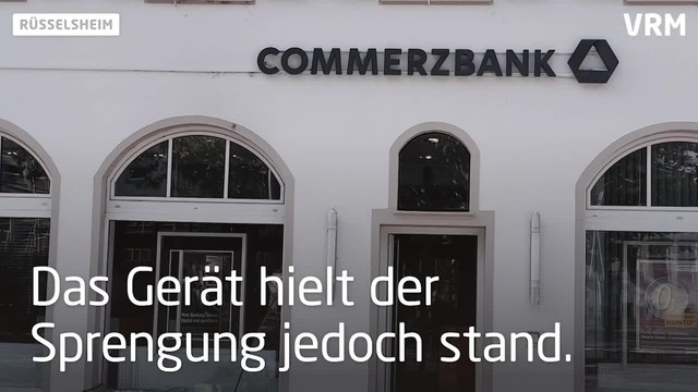 Versuchter Raub in Commerzbankfiliale in Rüsselsheim