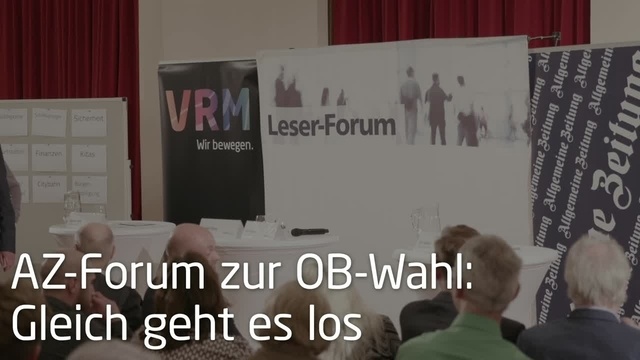 AZ-Forum vor der Stichwahl in Mainz
