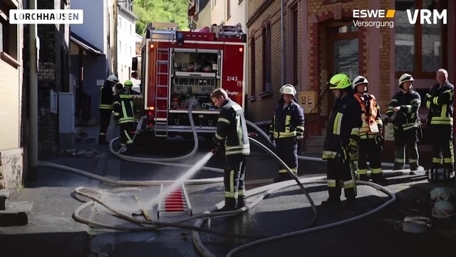 Brand in Lorchhausener Haus