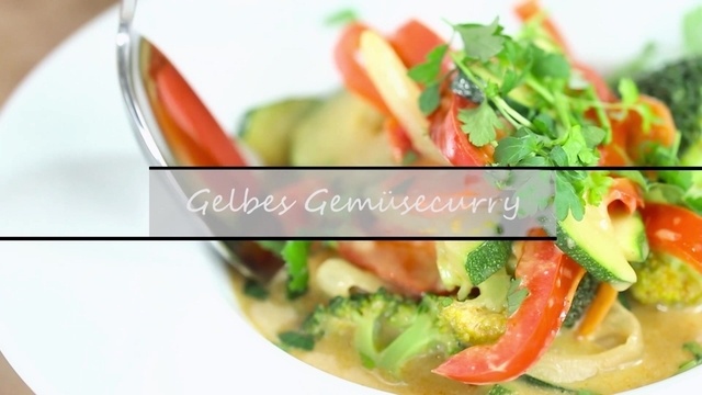 Gelbes Gemüsecurry