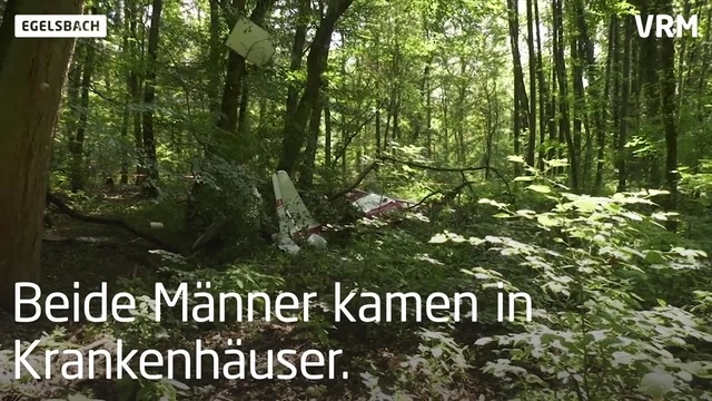 Kleinflugzeug nördlich von Egelsbach verunglückt - Zwei
