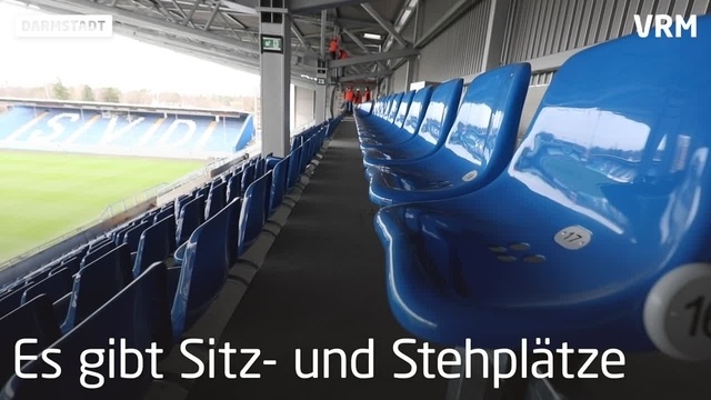 Gegengerade im Darmstädter Merck-Stadion ist fertig