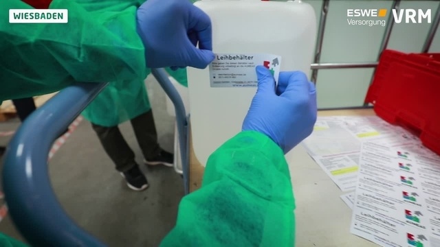 4000 Liter Desinfektionsmittel für Krankenhäuser