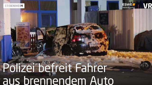 Trunkenheitsfahrt endet mit Brand an Tankstelle