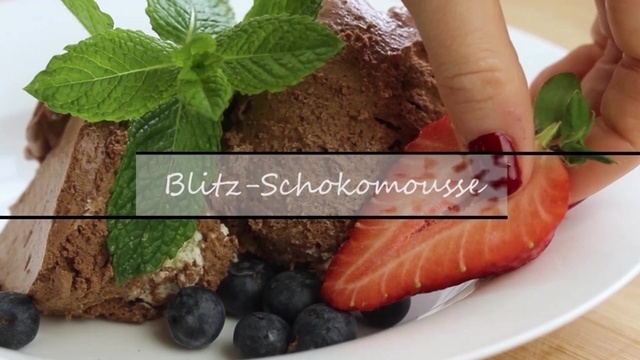 Blitz-Schokomousse