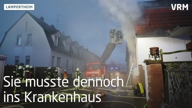 Wohnhausbrand in Lampertheim