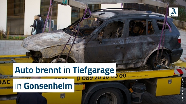 Auto brennt in Mainzer Tiefgarage