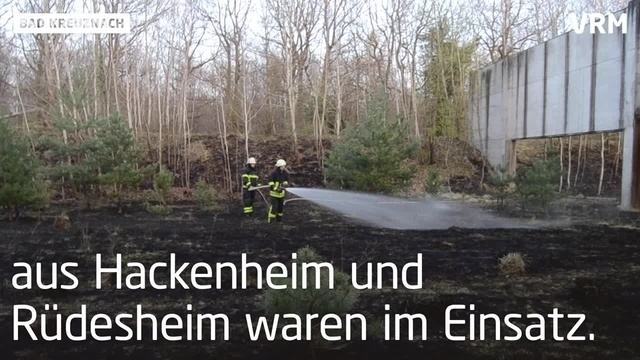 Flächenbrand auf dem Kreuznacher Kuhberg
