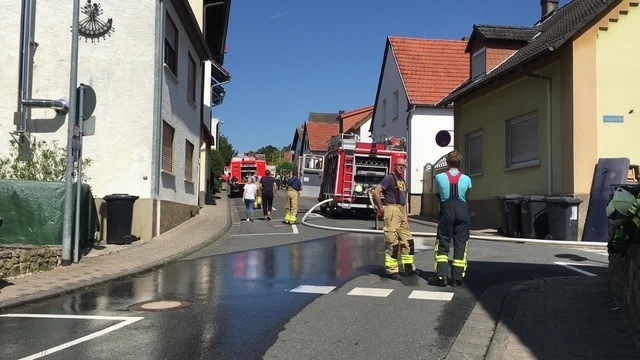 Brand in einem Wohnhaus in Essenheim