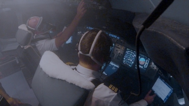 Rauch im Cockpit