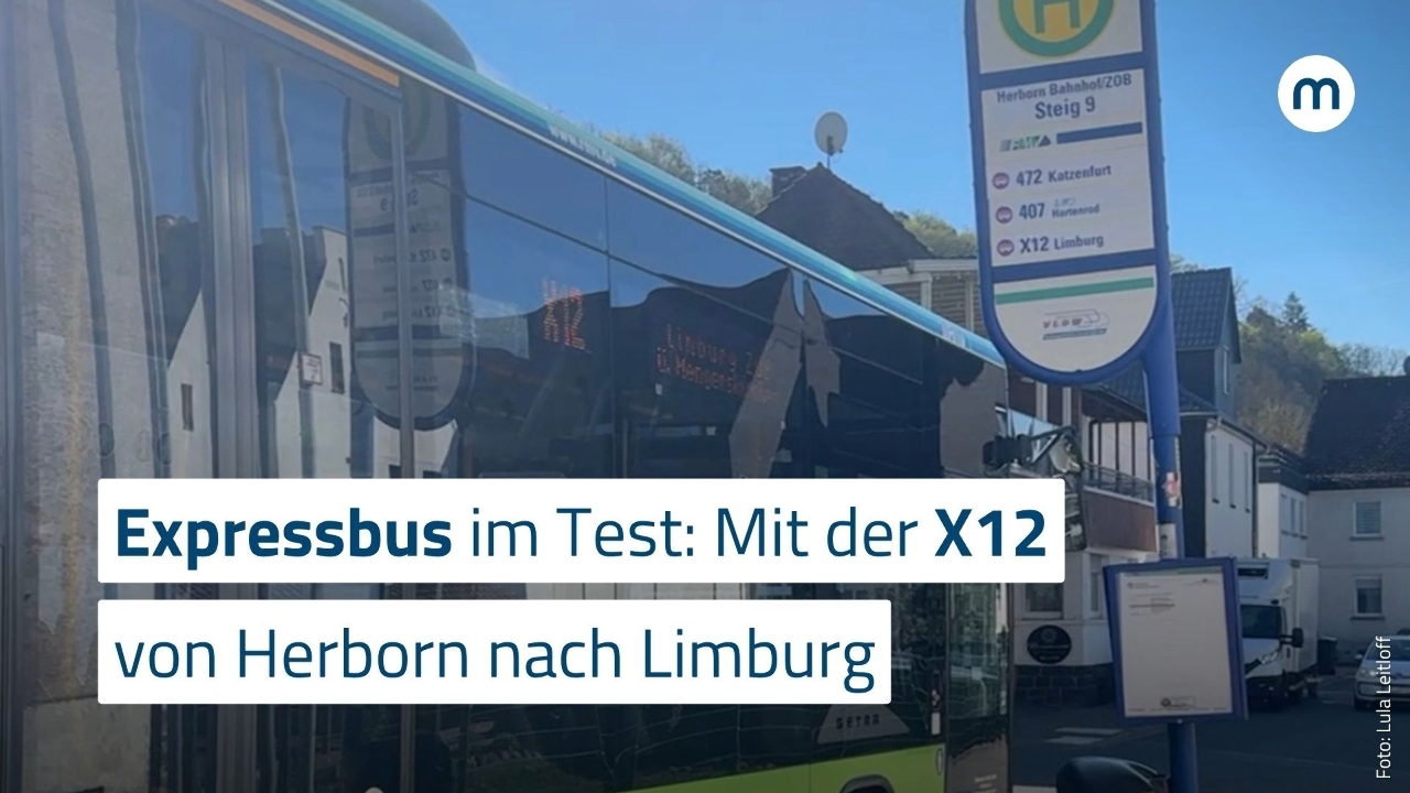 Expressbus Expressbus im Test: Mit der X12 von Herborn nach Limburg