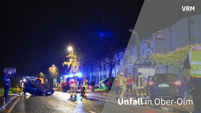 Schwer verletzte Person bei Unfall in Ober-Olm