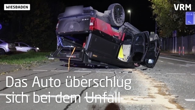 Schwerer Unfall mit Rettungswagen in Wiesbaden
