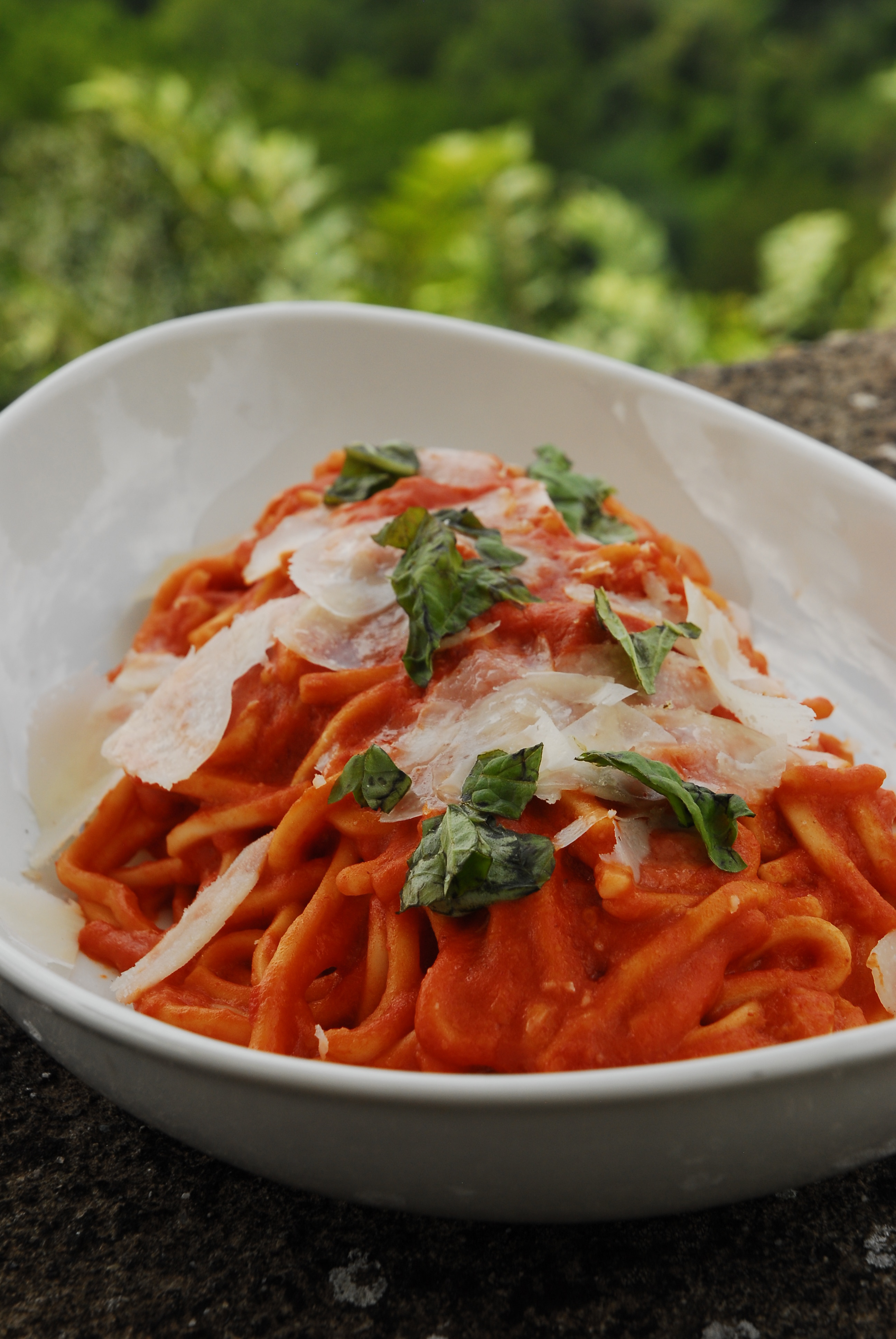 Pici mit Büffelmozzarella