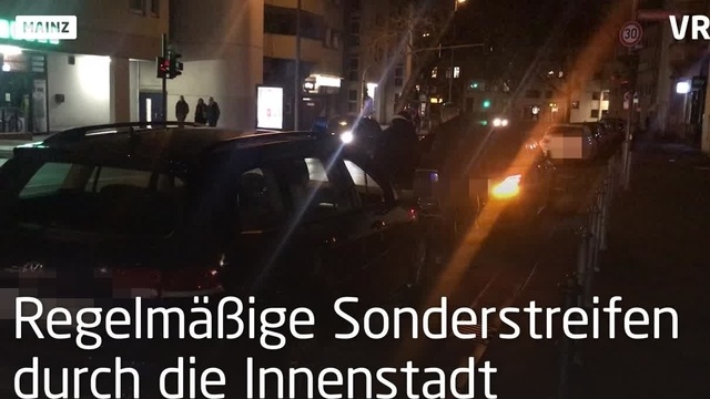 Mainz: Polizeieinsatz gegen Autoposer