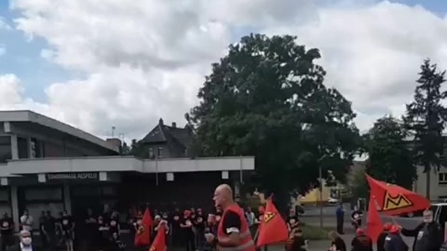 Demo der Kamax-Beschäftigten in Alsfeld (Update)