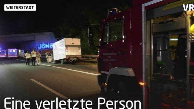 Schwerer Unfall auf A5 bei Weiterstadt