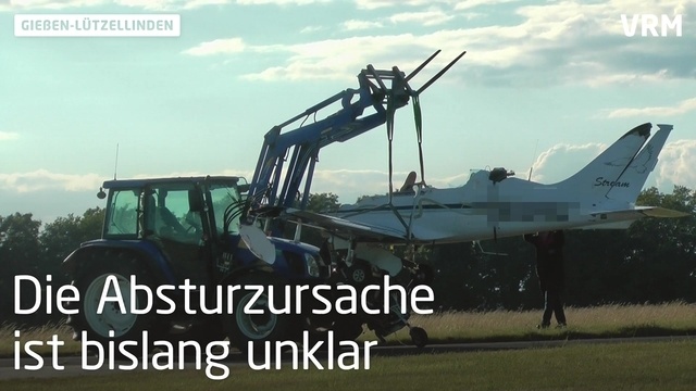 Fluglehrer stirbt bei Absturz in Gießen-Lützellinden