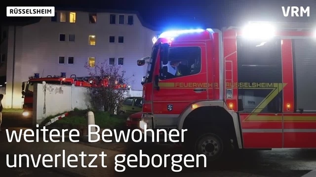 Rüsselsheim: Frau bei Wohnungsbrand schwer verletzt