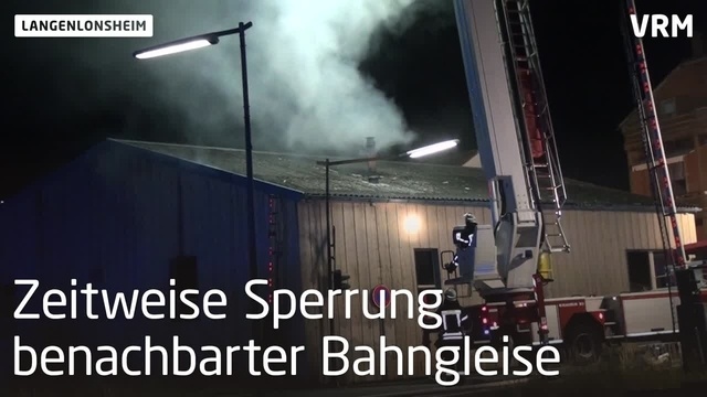 Langenlonsheim: Ein Verletzter bei Feuer in Schreinerei