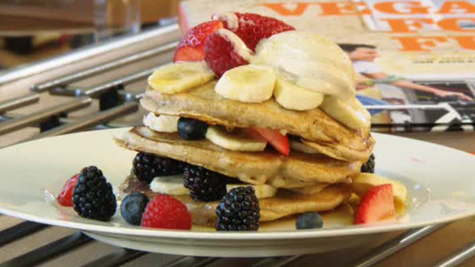Pancakes mit Beeren