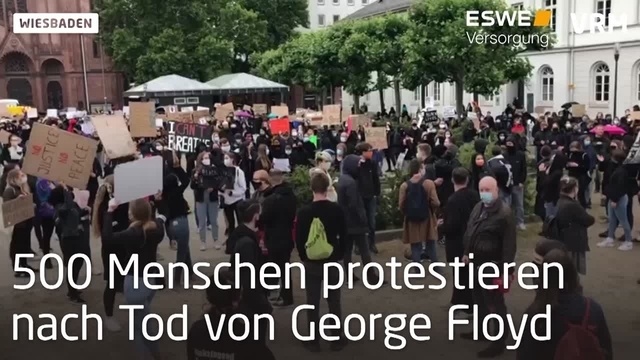 Wiesbaden: Protest gegen Rassismus und Polizeigewalt