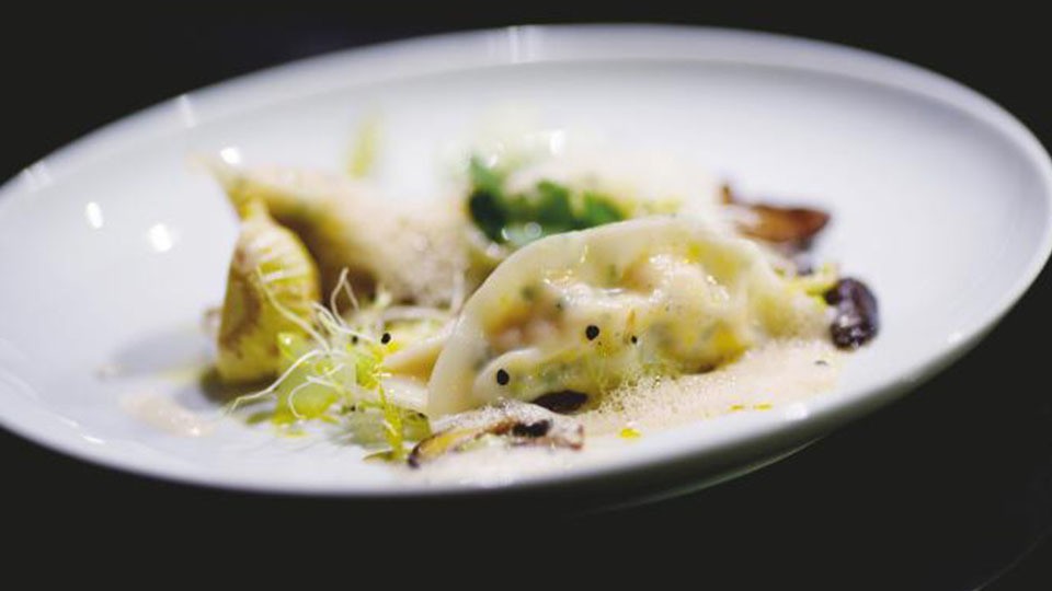 Dim-Sum Ravioli mit Langostinos