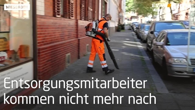 Wiesbaden: Müll im inneren Westend