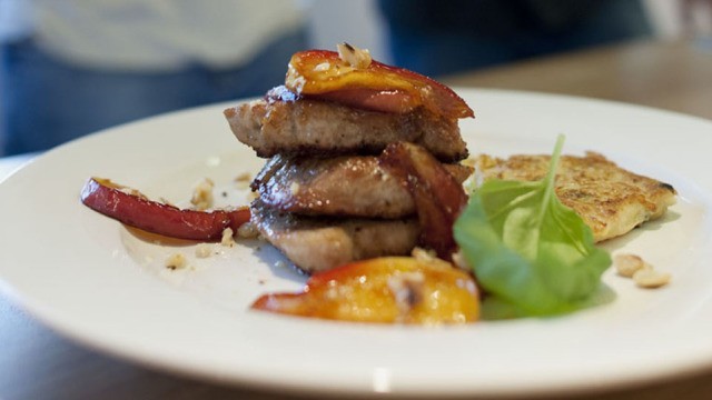 Schweinefilet mit Karamell-Äpfeln