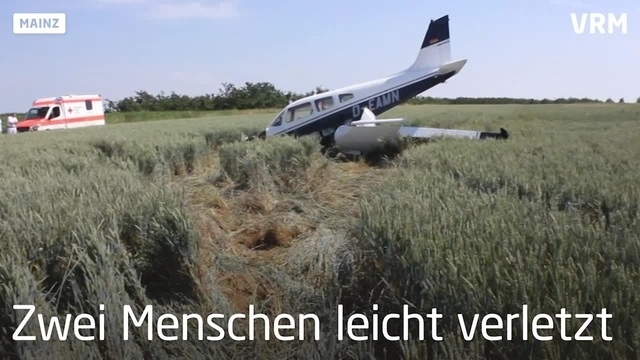 Notlandung am Flughafen Mainz-Finthen