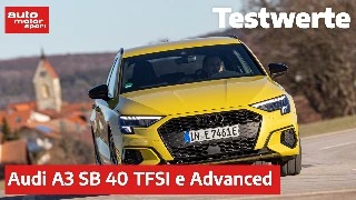 Testwerte: Audi A3 SB 40 TFSI e Advanced