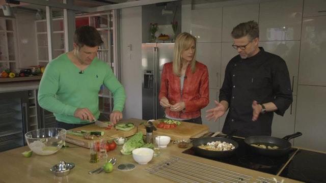 Fitnesssalat mit Hähnchen